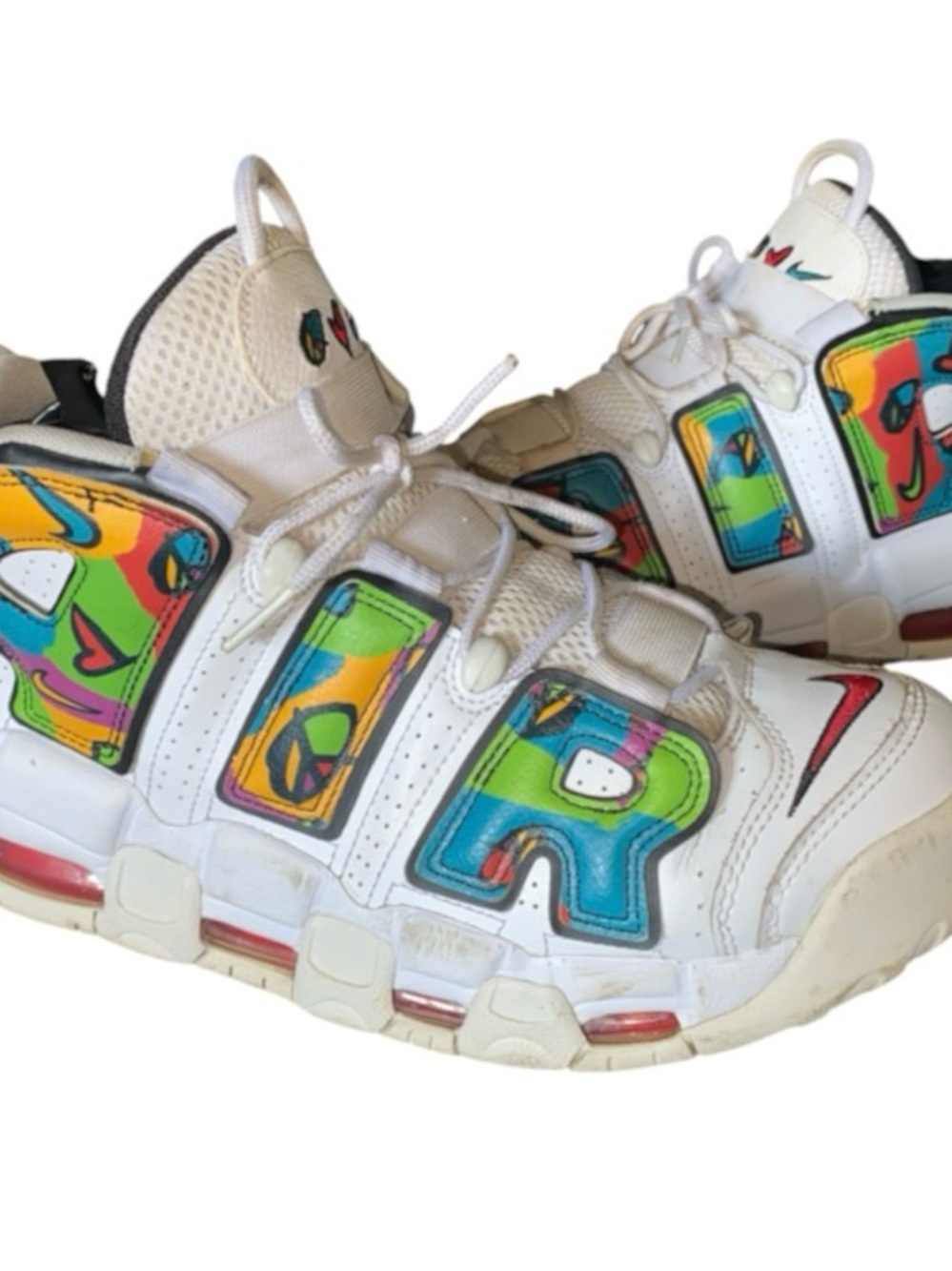 2021 Nike Air More Uptempo "Peace, Love, Basketball" DM8150-100 Shoes! Mens 10
